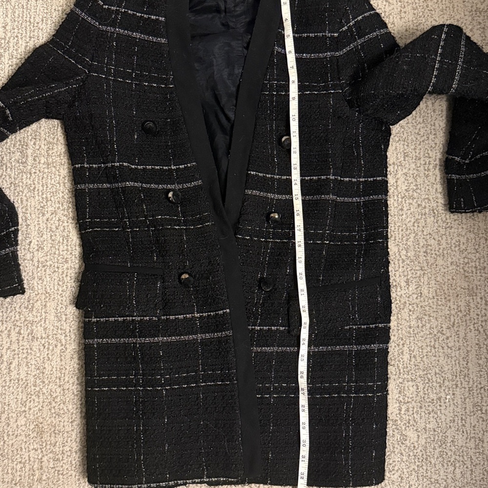 Zara basic tweed blazer jacket - Picture 8 of 10